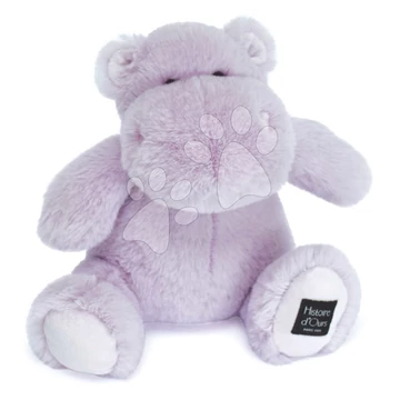 Plyšový hrošík Hip'Power Histoire d’ Ours fialový 25 cm od 0 mes HO3114