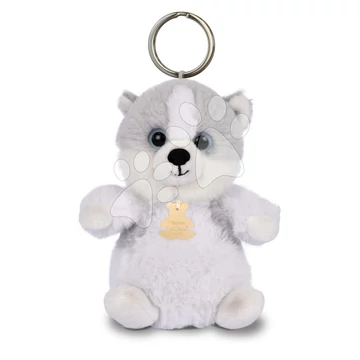 Plüss kulcstartó husky kutyus The Soft Stretch Husky Key Ring Histoire d’ Ours szürke 12 cm HO3290