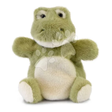 Plüss krokodíl kesztyűbáb The Glue Pots Croco Puppet Histoire d’ Ours zöld 24 cm 0 hó-tól HO3368