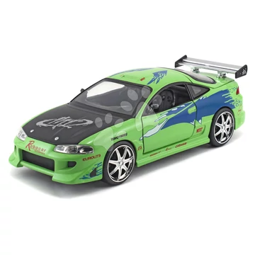 Kisautó Mitsubishi Eclipse 1995 Fast & Furious Jada fém nyitható részekkel hossza 20 cm 1:24