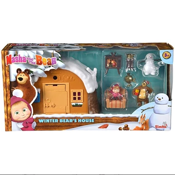 Mása és a Medve: Téli Medvelak játékszett - Simba Toys