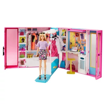 Barbie: Álom öltöző szoba babával és kiegészítőkkel - Mattel