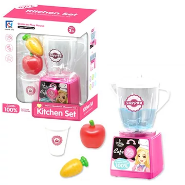 Elektronikus konyhai turmixgép játékszett kiegészítőkkel