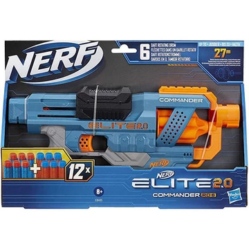 Nerf Elite 2.0 Commander RD-6 szivacslövő fegyver 12 lőszerrel - Hasbro