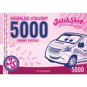 Vásárlási utalvány 5000 Ft értékben