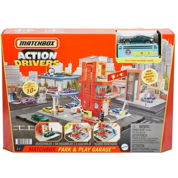 Matchbox: Park & Play garázs játékszett kisautóval - Mattel