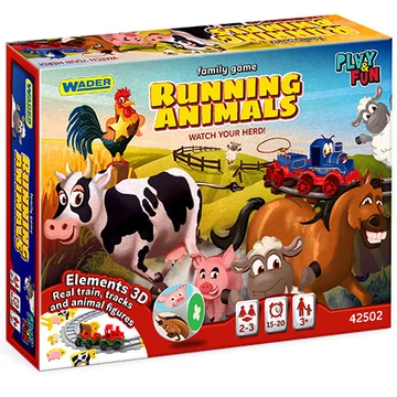 Play & Fun: Running Animals - Rohanó állatok társasjáték