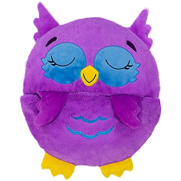 Happy Nappers: Lila bagoly párna hálózsák 137cm