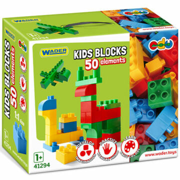 Kids Bloks építőelemek 50db-os szett - Wader
