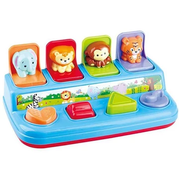 Playgo: Kukucska szafari állatok készségfejlesztő bébijáték