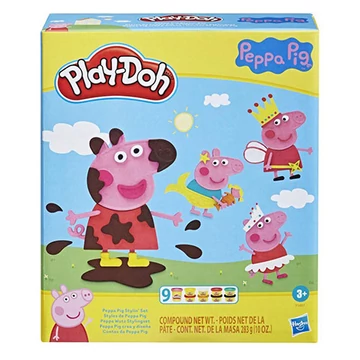 Play-Doh: Peppa Malac Stylin gyurmakészlet kiegészítőkkel - Hasbro