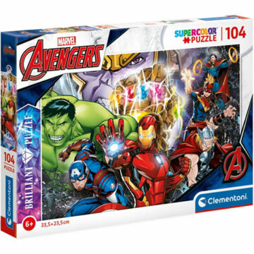Marvel: Bosszúállók Supercolor Brilliant-puzzle 104db-os - Clementoni