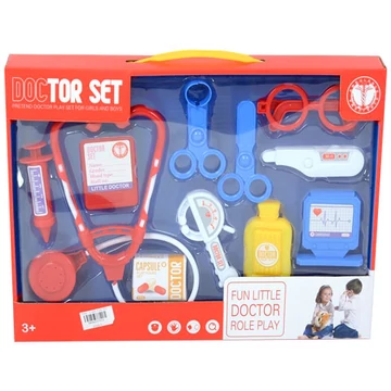 Doktor felszerelés sztetoszkóppal