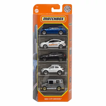 Matchbox: MBX City Drivers járgányok 5db-os szett - Mattel