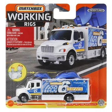 Matchbox Munkagépek: Freightliner M2 106 Satellite kisautó - Mattel