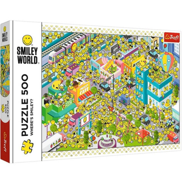 Smiley World, Smiley arcok sokasága 500db-os puzzle - Trefl