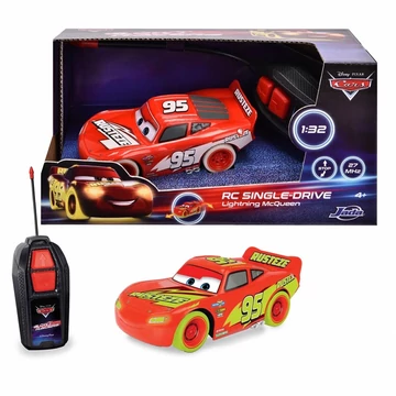 Verdák Glow Racers Villám McQueen távirányítós autó 1/32 - Simba Toys