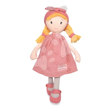 Bábika Suzette Having Fun Jolijou 36 cm s blond vláskami v ružových šatách z jemného textilu od 5 rokov JJ6019