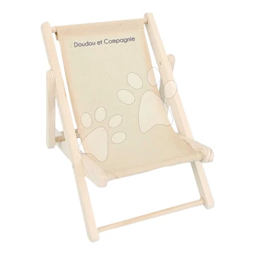 Fa strand szék játékbabáknak Folding Deckchair My little furniture Jolijou 35 cm játékbabáknak és plüssiknek JJ6071
