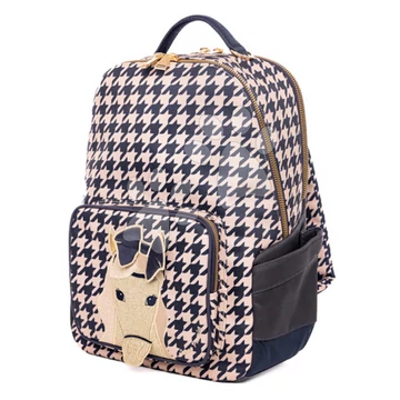 Iskolai hátizsák New Bobbie Houdstooth Horse Jeune Premier ergonomikus luxus kivitel 42*30 cm