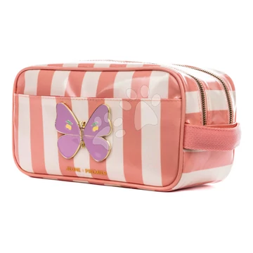 Utazó piperetáska Travel Pouch Butterfly Stripe Jeune Premier ergonomikus luxus kivitel 25*12,5 cm