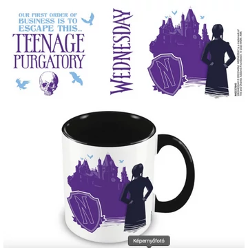 Wednesday (TEENAGE PURGATORY) fekete belsejű bögre