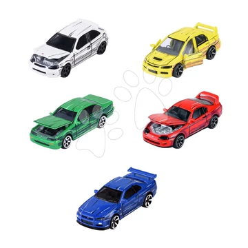 Kisautók Japan Series 5 Pieces Giftpack Majorette fém felfüggesztéssel 7,5 cm hosszú 5 fajta szettben és ajándékcsomagolásban