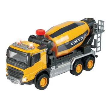 Betonkeverő autó Volvo Truck Cement Mixer Majorette hanggal és fénnyel hossza 19 cm