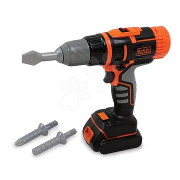 Elektronikus fúrógép Black&Decker Smoby három fúrófejjel, hanggal és fénnyel