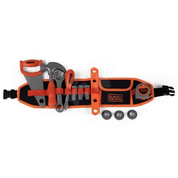 Szerszámos öv Black&Decker Tools Belt Smoby 44 cm hosszú 14 kiegészítővel