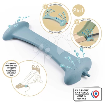 Vizes játék kertbe és csúszdák alá Splashy Way 2in1 Life Smoby vízi alagút hatással állítható fúvókamagassággal UV védelemmel 24 hó-tól - 2025 modell