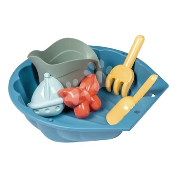 Kagyló homokozó locsolókannával Mini Sand Pit Life Smoby lapáttal gereblyével 35 cm kis terekbe 18 hó-tól - 2025 modell SM868000