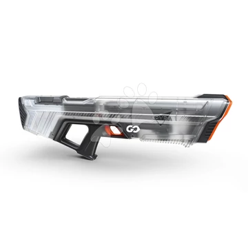 Vodná pištoľ s manuálnym nabíjaním vodou SpyraGO Clear Spyra s elektronickým indikátorom stavu batérie a dostrelom 8 metrov s modrým farbivom od 8 rokov