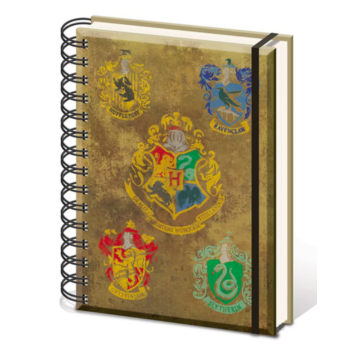 Harry Potter (HOGWARTS CREST & FOUR HOUSES) A5 füzet