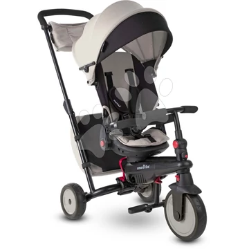 Tricikli és babakocsi összecsukható STR7J Warm Grey 7in1 smarTrike szürke dönthető üléssel TouchSteering EVA kerekekkel 6 hó-tól
