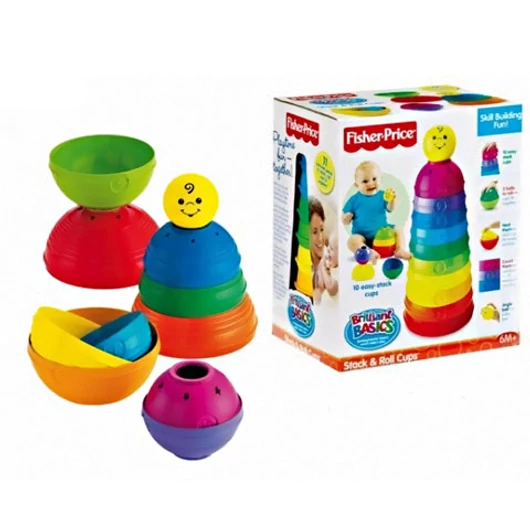 Fisher-Price: Színes csészepiramis