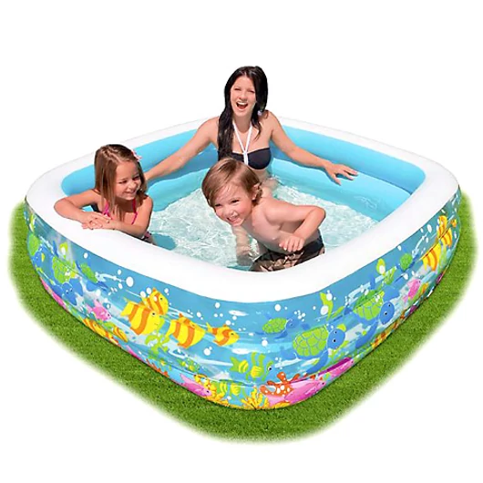 Tengeri világ szögletes gyerekmedence - Intex