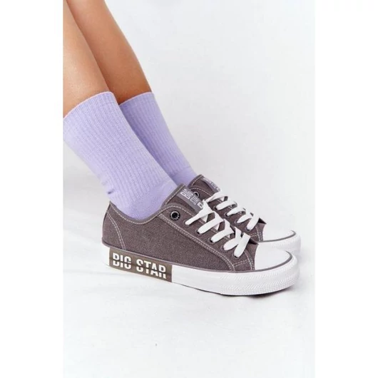Stílusos Big star tornacipő, szürke színben