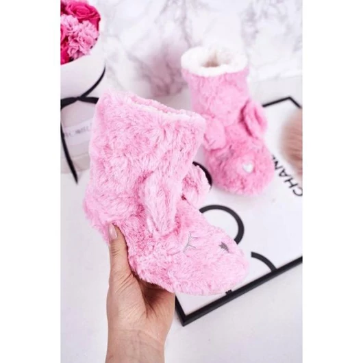 Bélelt gyerekpapucs rózsaszínben