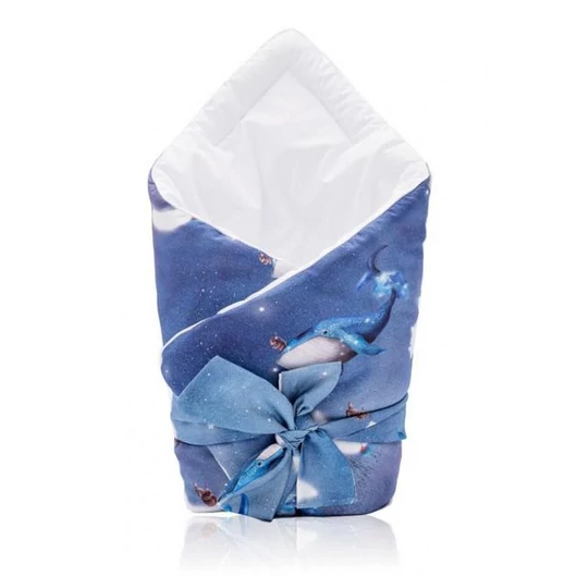 Pamut babapólya, óceán motívummal