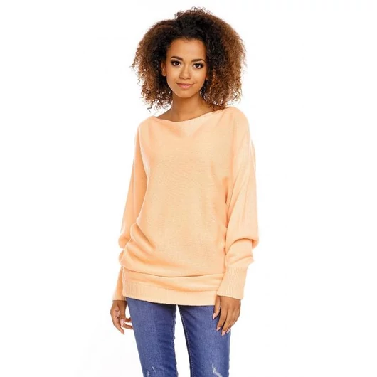 Női narancsszínű oversize pulóver