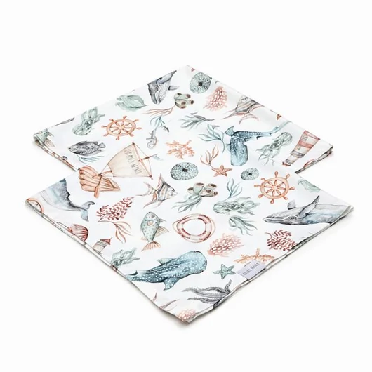 Bambusz baba pelenka 2db - Az óceán világa