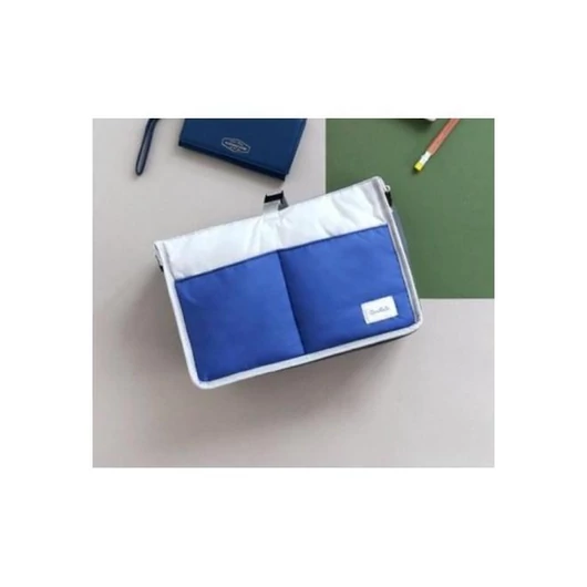 Kocsira akasztható rendszerező - kék / fehér