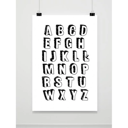 Dekoratív, fali poszter - ABC