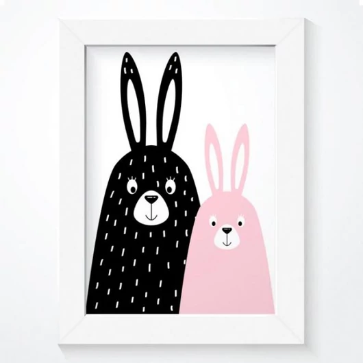 Gyerekszoba poszter, nyuszival