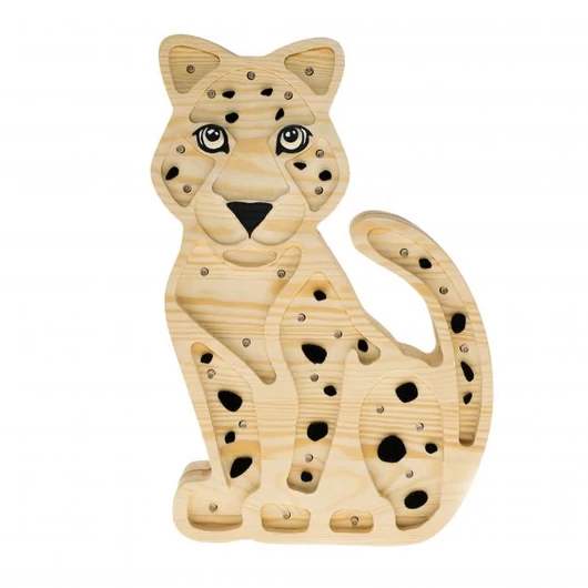 Gyermek fa lámpa, tigris formájában