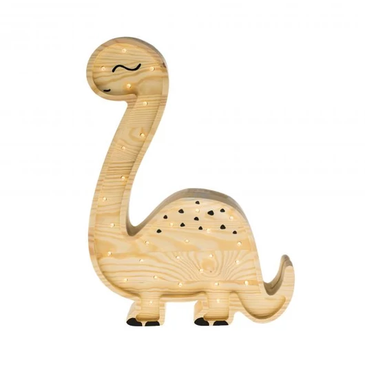 Gyermek fa lámpa, dínó formájában