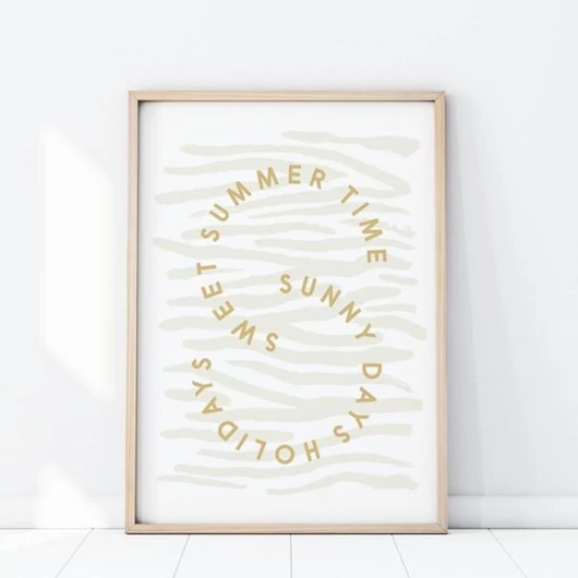 Szafari témájú, fali poszter, felirattal