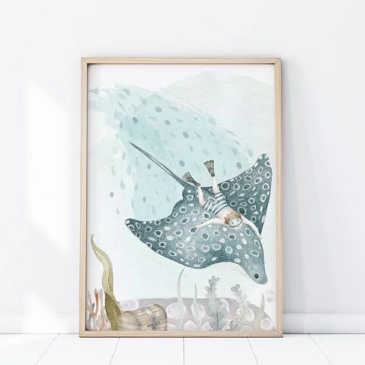 Óceán témájú, fali plakát