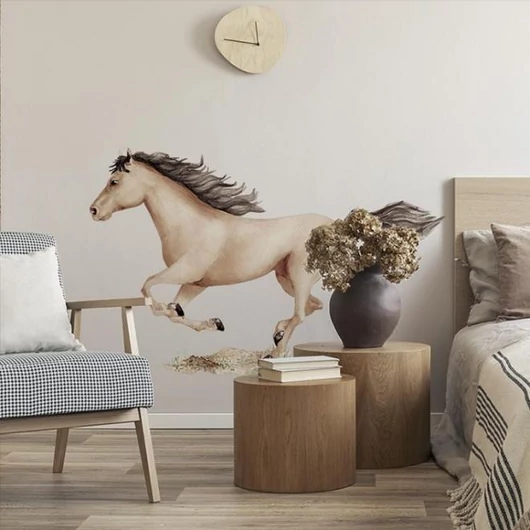 Fal matrica, barna ló motívummal